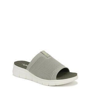 Ryka Womens 7.5M Slide Sandals Epic Abbey Green Soft Cushioned Lightweight Sole
